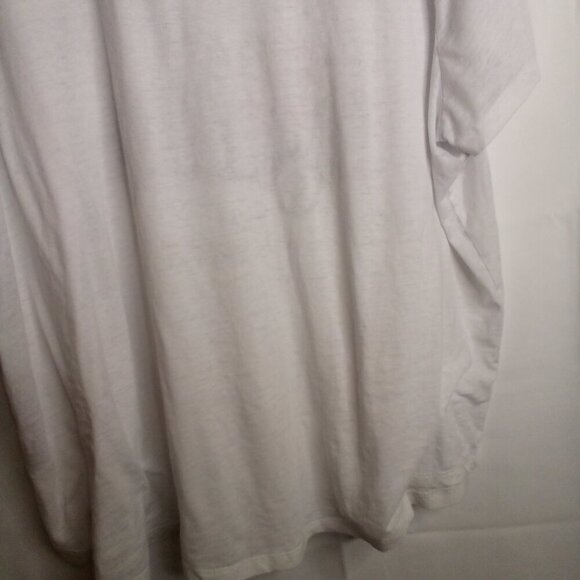 Maurices Shirt Women 3X Short Sleeve Simi Sheer Farm Fresh White - Picture 15 of 15